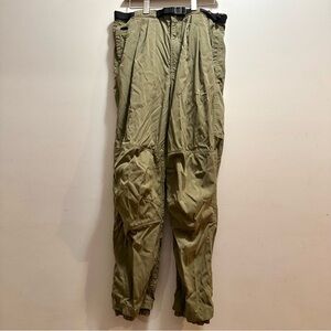 Vintage The North Face Mens Large Green Pants Hiking Outdoors Belted